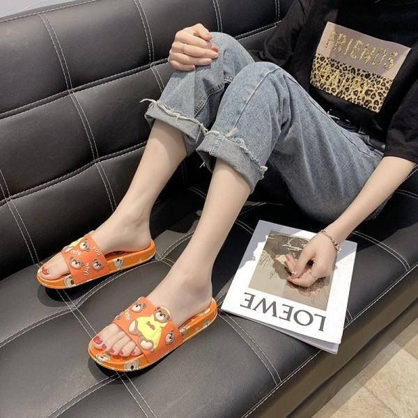 Papuci casual dama cu ursuleti - cauciuc