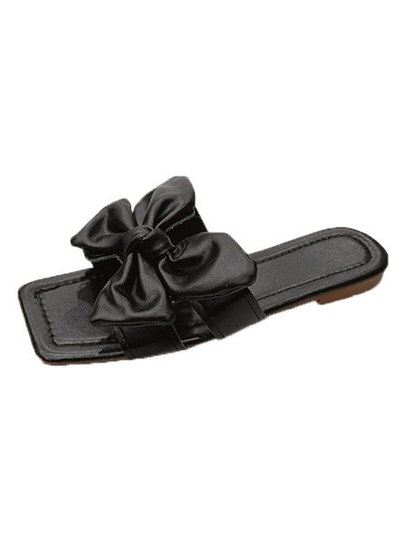 Papuci dama cu panglica si talpa plata in diferite culori