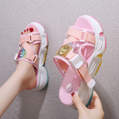 Γυναικείες casual παντόφλες με ψηλή σόλα σε διάφορα χρώματα για το καλοκαίρι