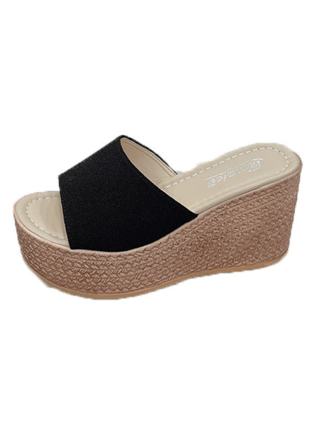 Elegantne ženske papuče s platformom u tri boje pogodne za ljeto