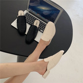 Νέο μοντέλο παιδικές γυναικείες δερμάτινες παντόφλας