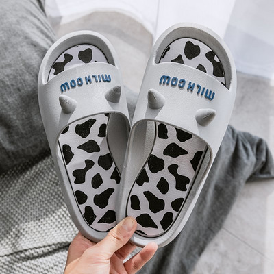 Ženske casual papuče sa animal printom i 3D elementima