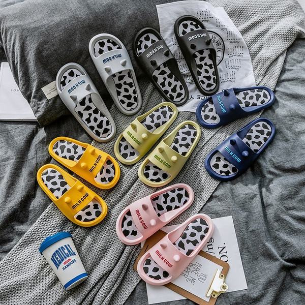 Ženske casual papuče sa animal printom i 3D elementima