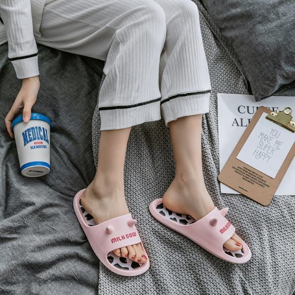 Ženske casual papuče sa animal printom i 3D elementima