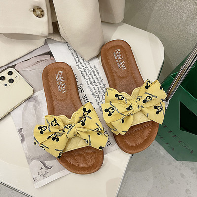 Papuci de dama actuali cu panglica colorata