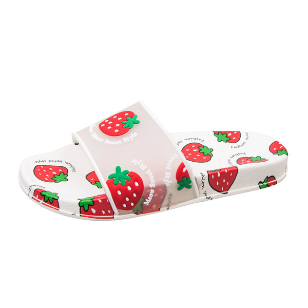 Papuci de damă colorați cu aplicație și talpă plată