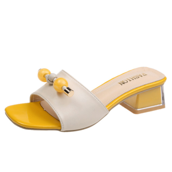 Ženske papuče sa petom debljine 4 cm