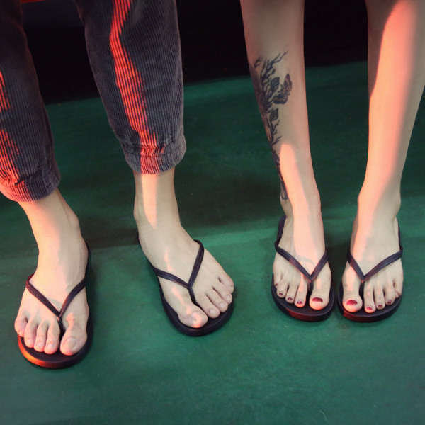 Ženske japanke sa silikonskim naramenicama pogodne za plažu