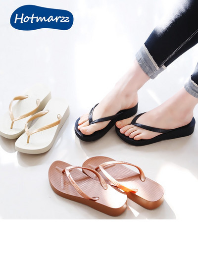 Model nou de papuci de plaja de dama prin degetele de la picioare - mai multe culori