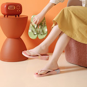 Șlapi de damă cu talpă anti-alunecare și bretele subțiri