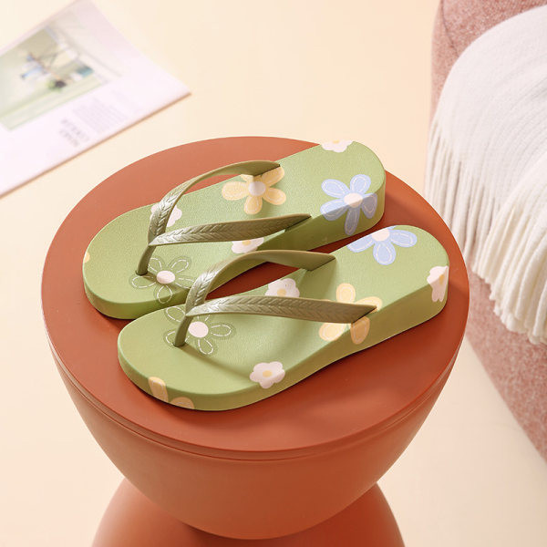 Ležerne japanke za plažu s cvjetnim uzorkom