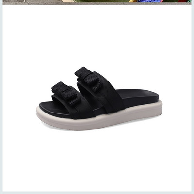 Papuci casual de dama cu panglica si talpa plata