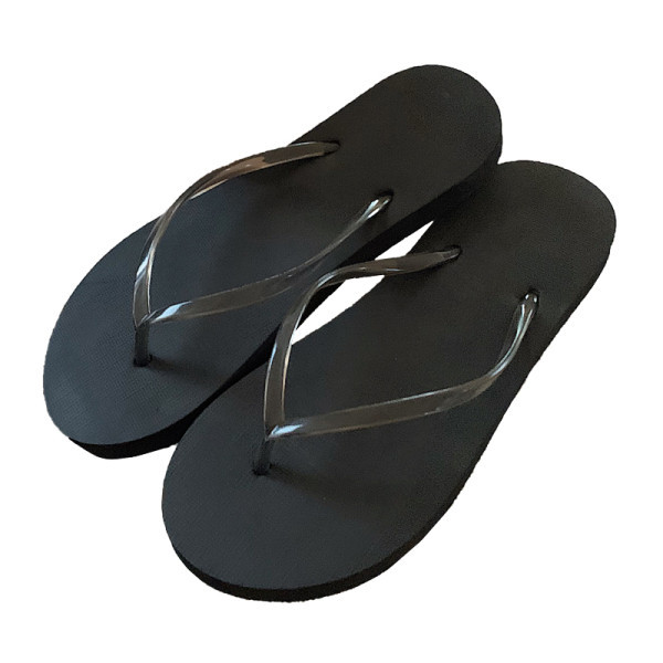 Slapi casual model simplu cu bretele din silicon