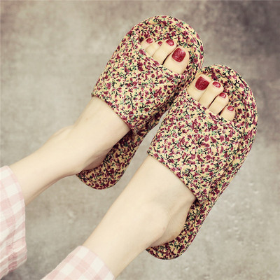 Παντόφλες casual γυναίκες με χρωματιστό μοτίβο σε διαφορετικά χρώματα