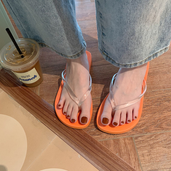 Jednobojne ženske japanke sa silikonskim remenom