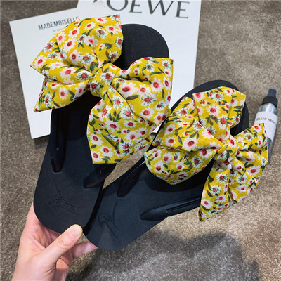 Νέο μοντέλο γυναικείеς παντόφλеς με χρωματιστή κορδέλα