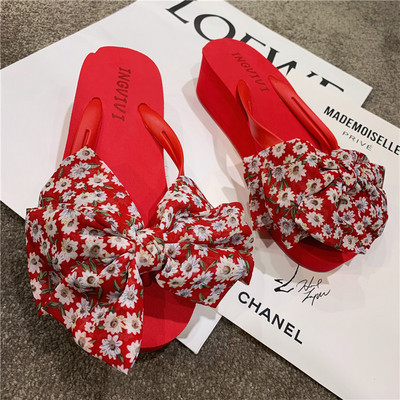 Νέο μοντέλο γυναικείеς παντόφλеς με χρωματιστή κορδέλα