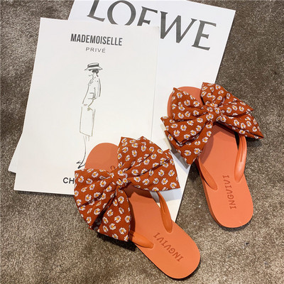 Νέο μοντέλο γυναικείеς παντόφλеς με χρωματιστή κορδέλα