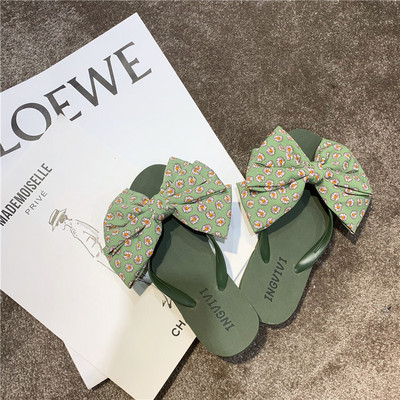 Νέο μοντέλο γυναικείеς παντόφλеς με χρωματιστή κορδέλα