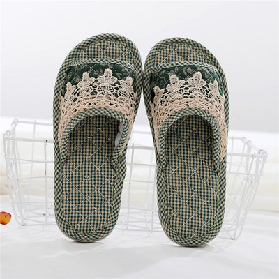 Papuci de damă colorați cu talpă plată