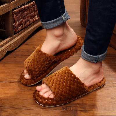 Papuci casual de dama din puf in diferite culori