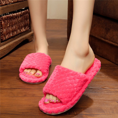 Papuci casual de dama din puf in diferite culori