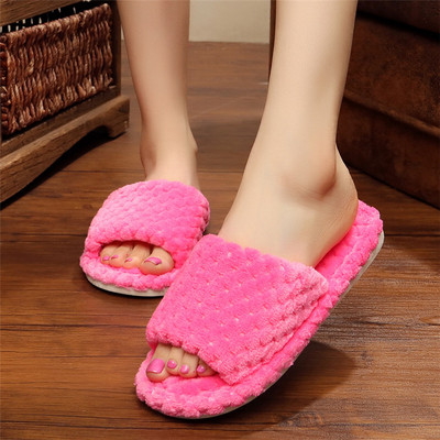 Papuci casual de dama din puf in diferite culori