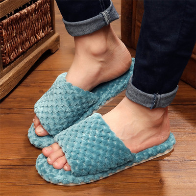 Papuci casual de dama din puf in diferite culori