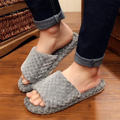 Papuci casual de dama din puf in diferite culori