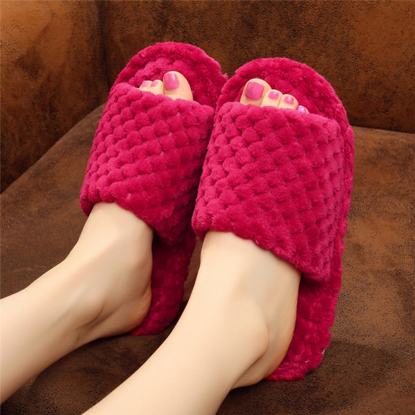 Papuci casual de dama din puf in diferite culori