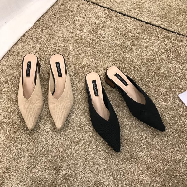 Novi model ženskih papuča sa niskom potpeticom na špicu