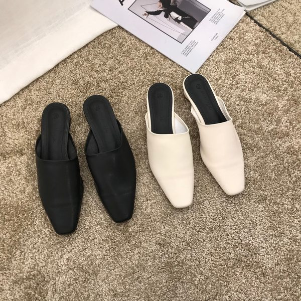 Papuci de dama moderni din piele ecologica model cu varf