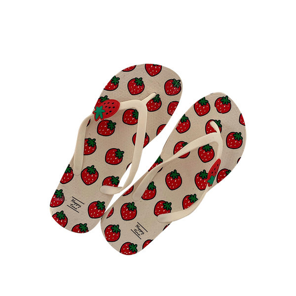 Ženske casual papuče s aplikacijom i ravnim potplatom