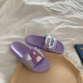 Ležerne ženske papuče sa šarenim aplikacijama za ljeto