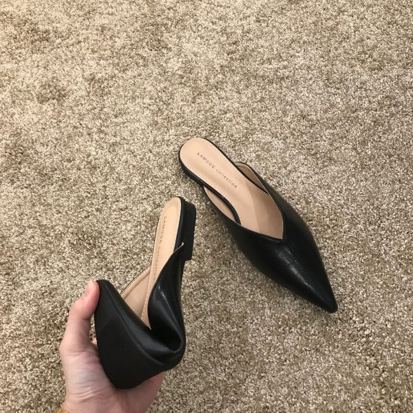 Ženske papuče od umjetne kože model na špic