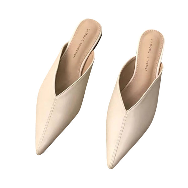 Ženske papuče od umjetne kože model na špic