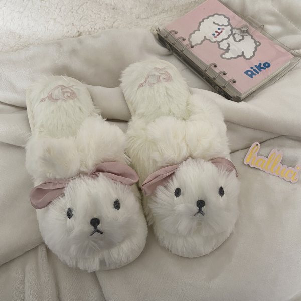 Pune papuče s 3D elementom