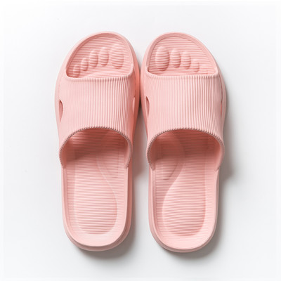 Γυναικείες λαστιχένιες παντόφλες με επίπεδη σόλα