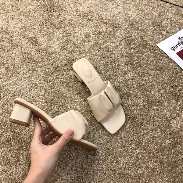 Moderne ženske papuče sa petom 3 cm