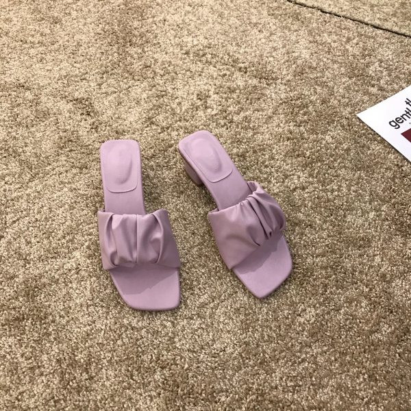 Moderne ženske papuče sa petom 3 cm