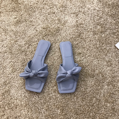 Νέο μοντέλο γυναικείες καθημερινές παντόφλες  από δερματίνη με κορδέλα