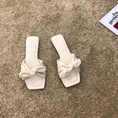 Νέο μοντέλο γυναικείες καθημερινές παντόφλες  από δερματίνη με κορδέλα