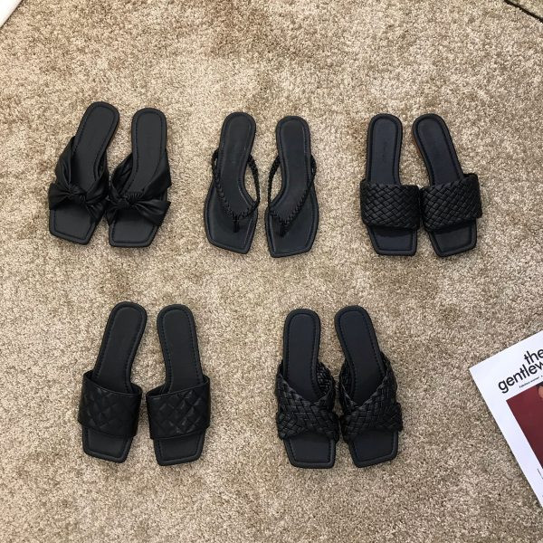 Ženske papuče u crnoj boji - više modela