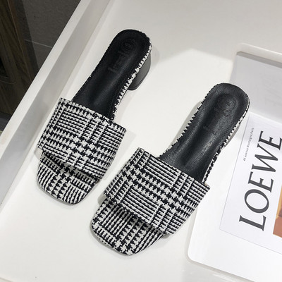 Ženske casual papuče na nisku petu - dvije boje