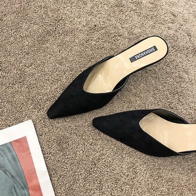 Νέο μοντέλο γυναικείες καθημερινές παντόφλες ψηλοτάκουνα - τρία χρώματα