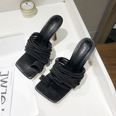 Νέο μοντέλο γυναικείες καθημερινές παντόφλες με ψηλό τακούνι