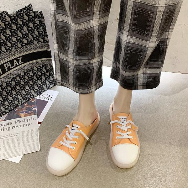 Ženske papuče tipa tenisica sa vezicama i ravnim potplatom