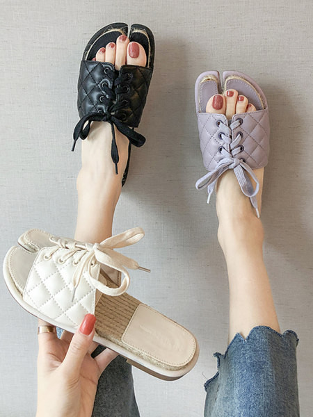 Ležerne ženske papuče s vezicama