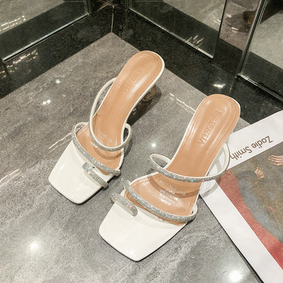 Νέο μοντέλο γυναικείες παντόφλες με λουράκια και τακούνι