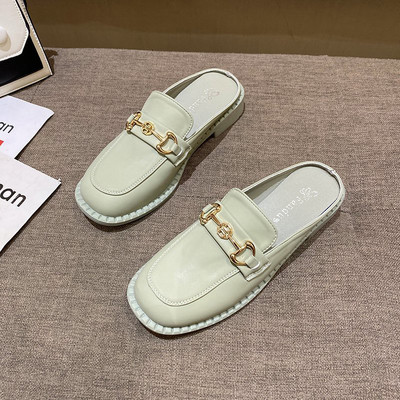 Έκο δερμάτινες παντόφλες μοντέρνα γυναικεία σε τρία χρώματα